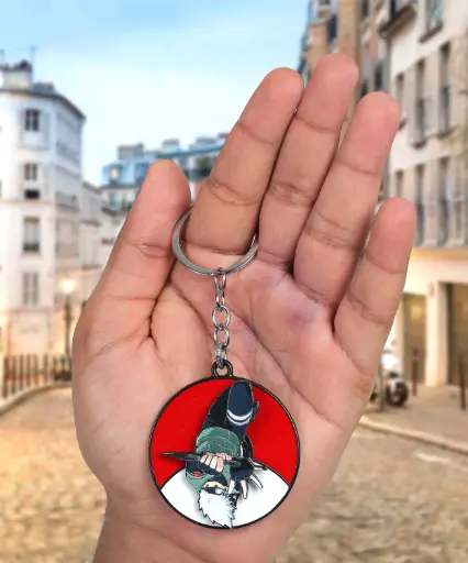 Kakashi Chidori Lightning Blade Rotating Metal keychain | Naruto Anime Lover Keychain 