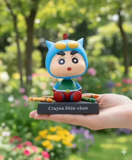 Shinchan Action kamen Bobblehead | Super Hero Kamen Blue Shinchan 