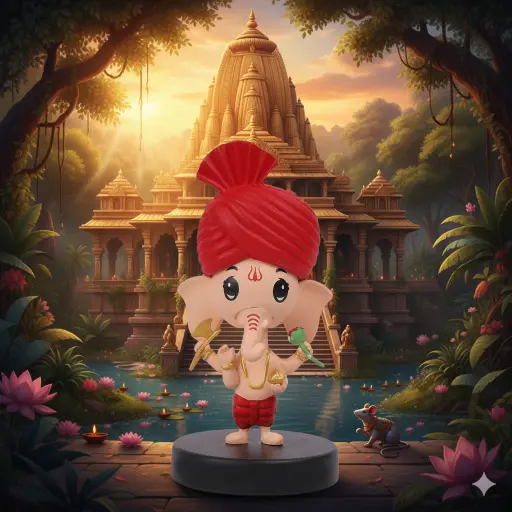 Bal Ganesh ji Standing Bobblehead | Divine Collectible