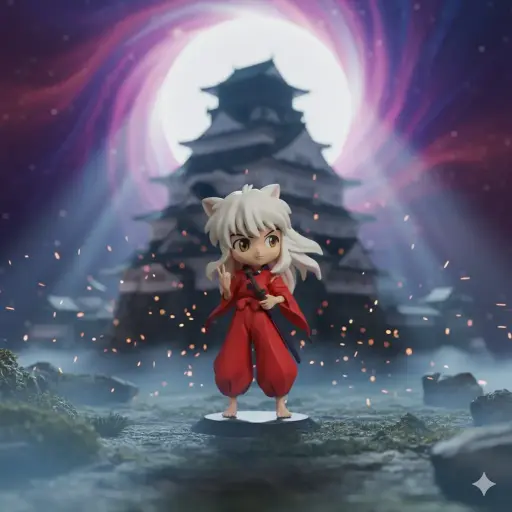 Red Inuyasha 15 Cm Action Figure | Manga Series | Desk Decor 