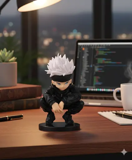 Sotaru Gojo Sitting Action Figure | 15cm Height